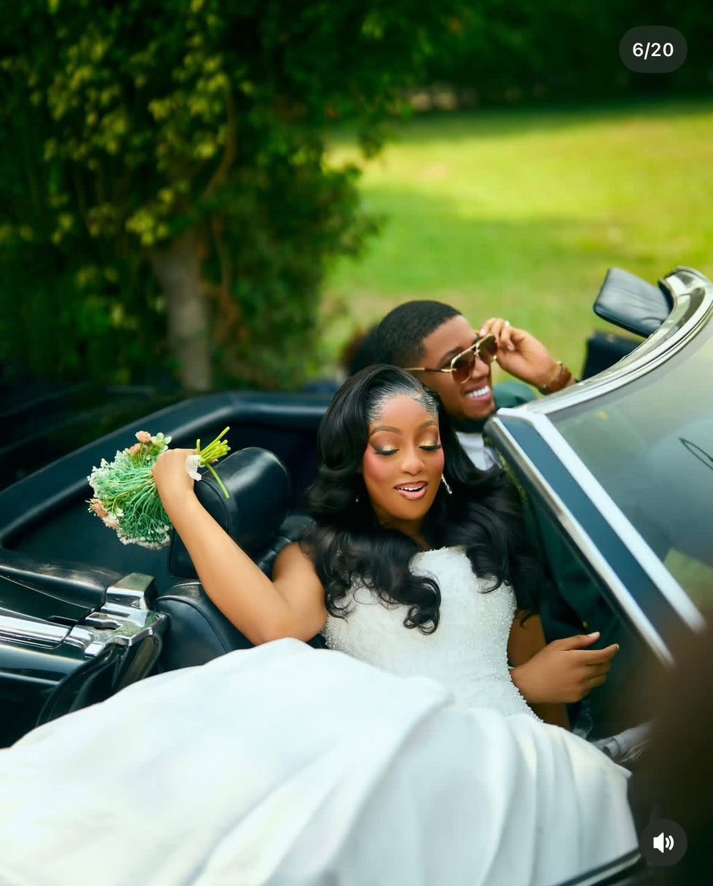 Bride and groom portrait